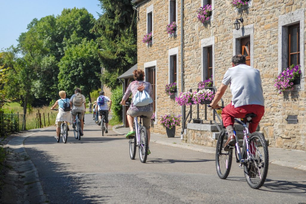 Photo d'un groupe de cycliste