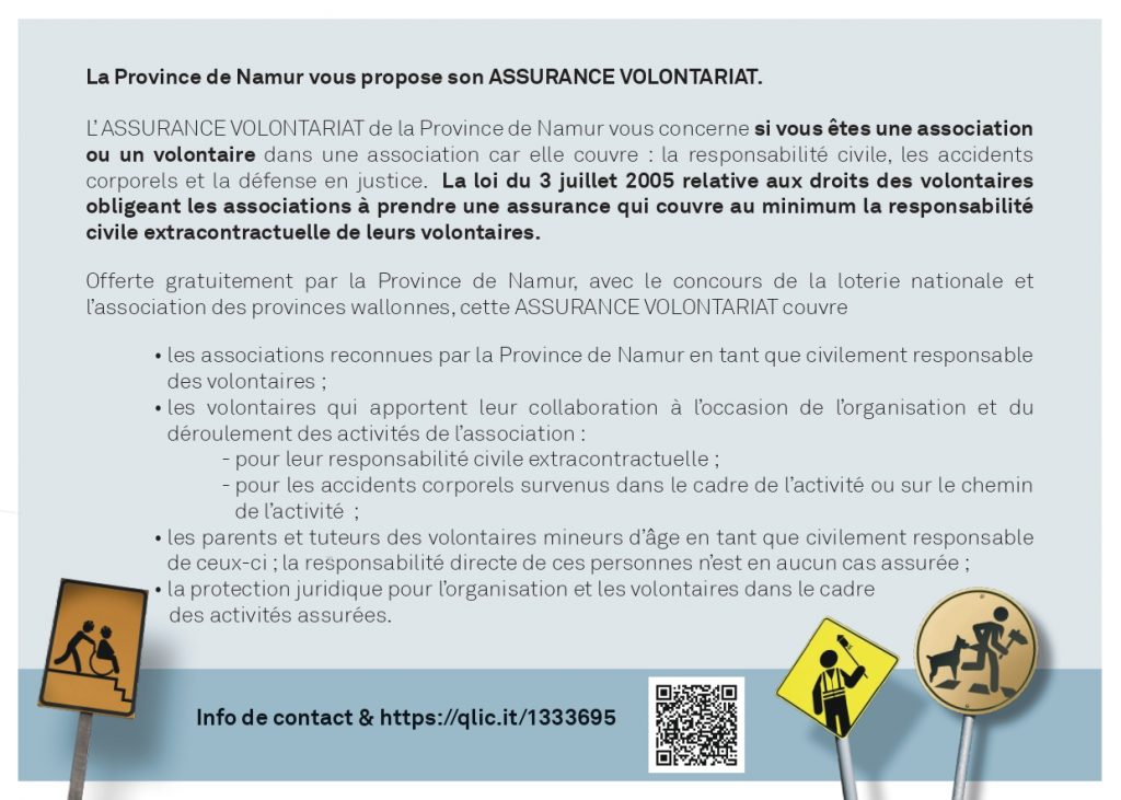 le flyer explicatif de l'assurance volontariat