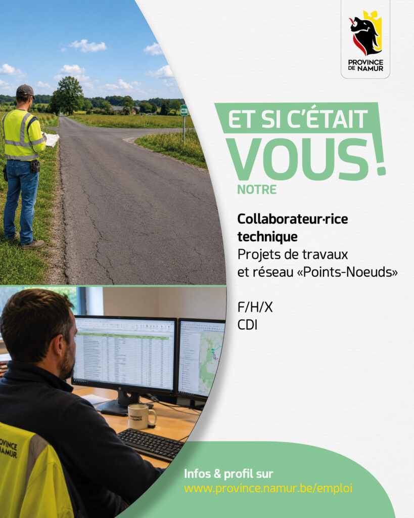 Collaborateur ou collaboratrice technique – projets de travaux et réseau Points-Noeuds (h/f/x)