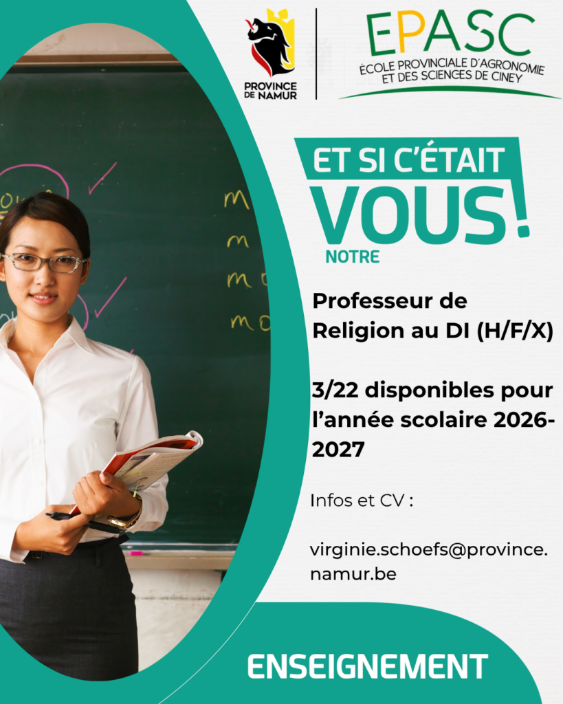 Professeur.e de religion  (f/h/x) au DI 3/22è